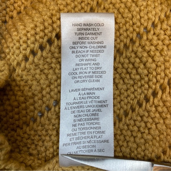 Industry Republic Clothing XS Women's Mustard Color Soft Sweater Vest V-Neck - Picture 7 of 11